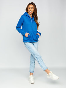 Sudadera tipo canguro para mujer azul oscuro Bolf W02B