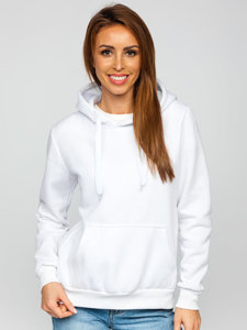 Sudadera tipo canguro para mujer color blanco Bolf W02B