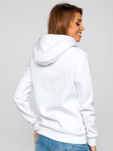 Sudadera tipo canguro para mujer color blanco Bolf W02B