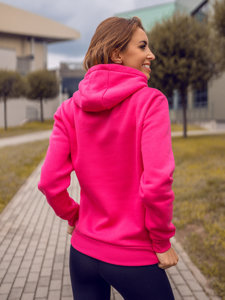 Sudadera tipo canguro para mujer color fucsia Bolf W02B