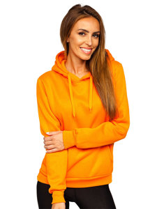 Sudadera tipo canguro para mujer naranja Bolf W02B