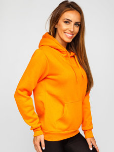 Sudadera tipo canguro para mujer naranja Bolf W02B