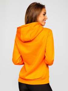 Sudadera tipo canguro para mujer naranja Bolf W02B