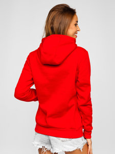 Sudadera tipo canguro para mujer rojo Bolf W02B