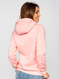 Sudadera tipo canguro para mujer rosa claro Bolf W02B-56