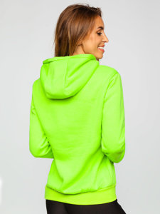 Sudadera tipo canguro para mujer verdeceladón Bolf W02B