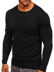 Suéter básico para hombre color negro Bolf YY01