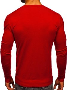 Suéter básico para hombre color rojo Bolf YY01