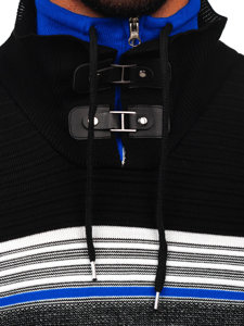 Suéter con cuello alto para hombre color negro Bolf 1051