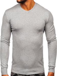 Suéter con cuello de pico para hombre color melange Bolf YY03