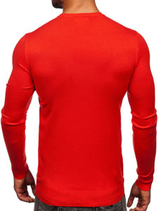 Suéter con cuello en v para hombre color naranja Bolf YY03