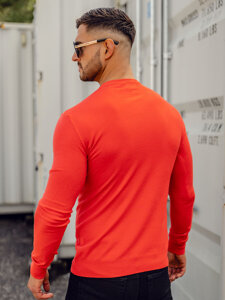 Suéter con cuello en v para hombre color naranja Bolf YY03