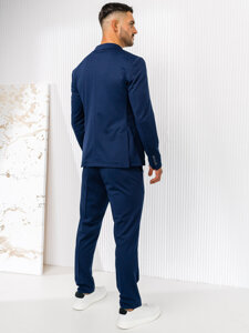 Traje casual para hombre azul oscuro Bolf 13