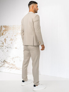 Traje casual para hombre beige claro Bolf 09