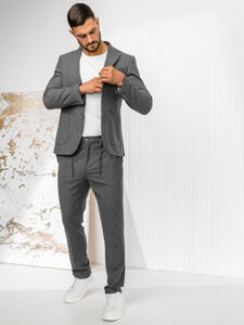 Traje casual para hombre gris Bolf 09