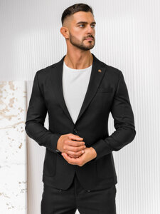 Traje casual para hombre negro Bolf 12