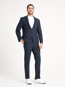 Traje para hombre azul oscuro Bolf 01