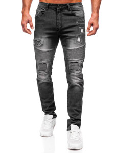 Vaqueros ajustados para hombre Negro Bolf MP0142N