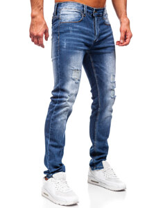 Vaqueros slim fit para hombre Azul Bolf MP0017B