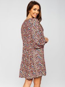 Vestido floral para mujer negro Bolf 3019