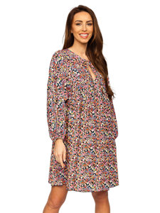 Vestido floral para mujer negro Bolf 3019