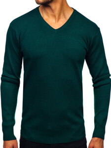 verde Jersey de escote pico para hombre Bolf S8725