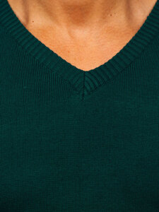 verde Jersey de escote pico para hombre Bolf S8725